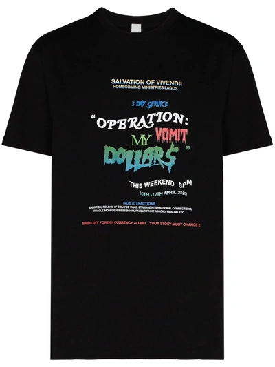 Vivendii X Homecoming Operation Cotton T-shirt In Black