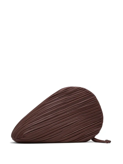 Neous Brown Pluto Leather Clutch Bag