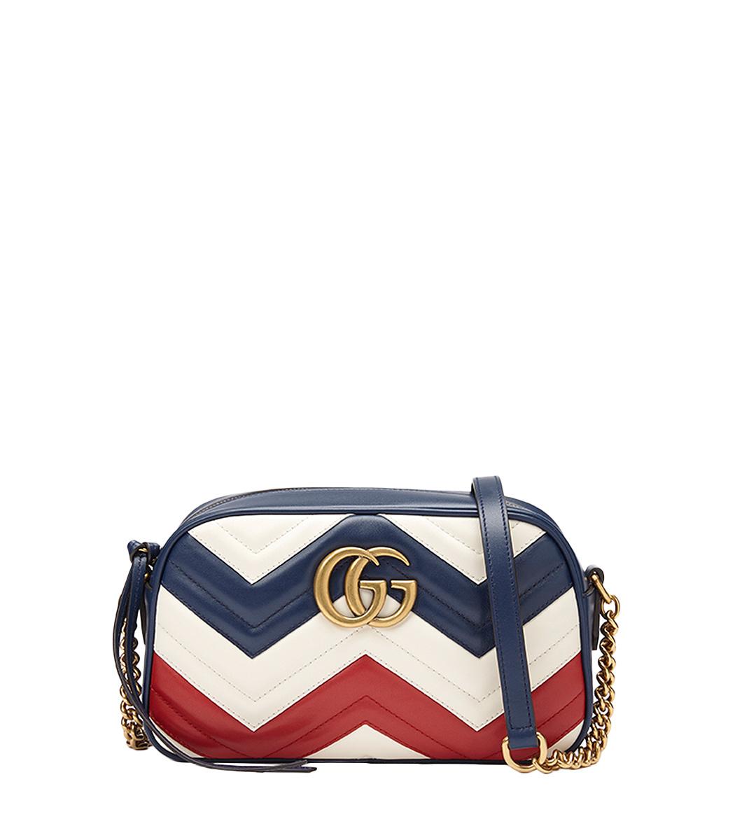 gucci red white and blue bag