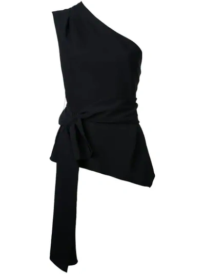 Narciso Rodriguez One Shoulder Top In Black