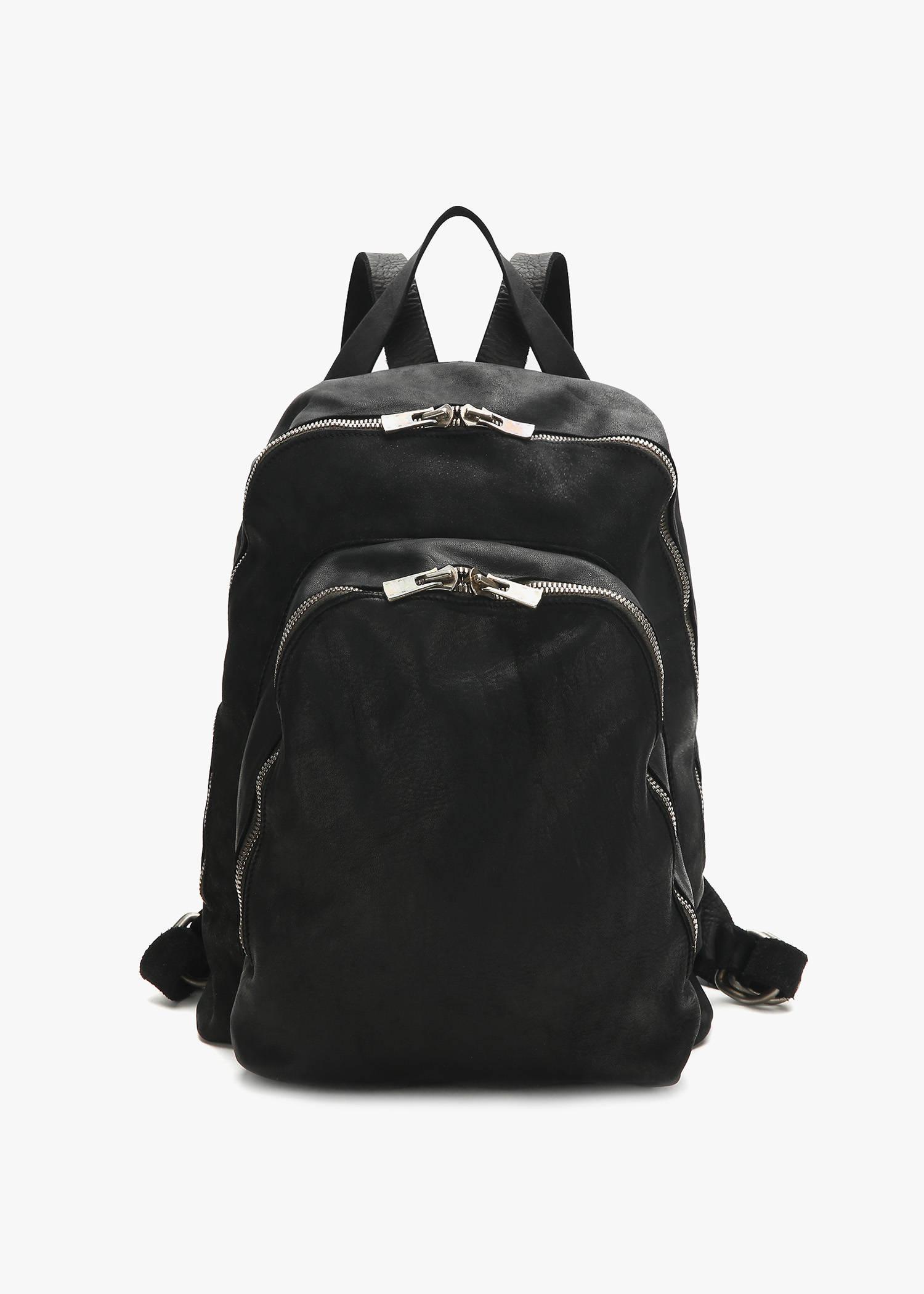 Guidi Large Zip Backpack In Black | ModeSens