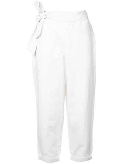 Ulla Johnson Cropped High-waisted Trousers