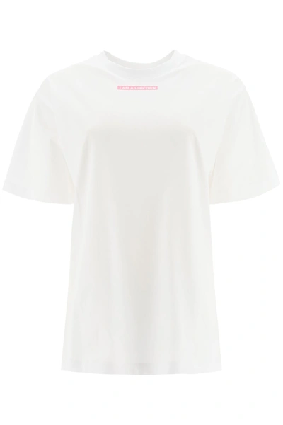 Burberry Ronan T-shirt With Slogan In White