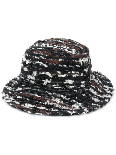 Dolce & Gabbana Knitted Bucket Hat In Black