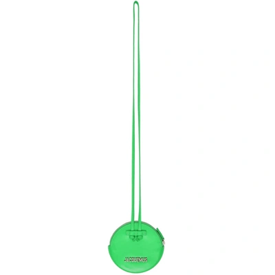 Jacquemus Le Pitchou Round Purse In Neon Green (green)
