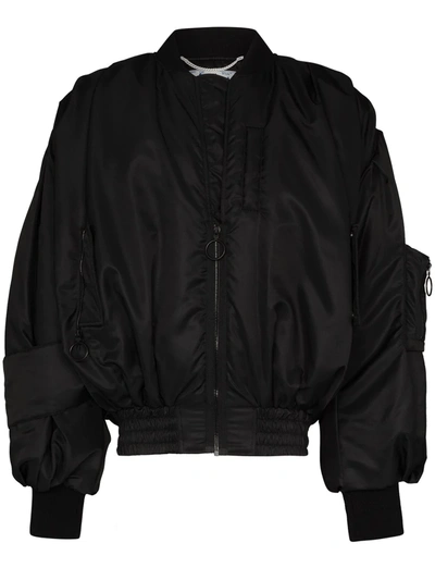 Off-white Pascal Print Bomber Jacket In Black