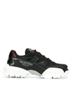 Valentino Garavani Climbers Low-top Sneakers In Black/white/red