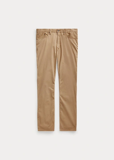 Polo Ralph Lauren Knit-like 5-pocket Sullivan Slim Trouser In Khaki