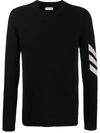 Zadig & Voltaire Kennedy Cashmere Chevron Sweater In Noir
