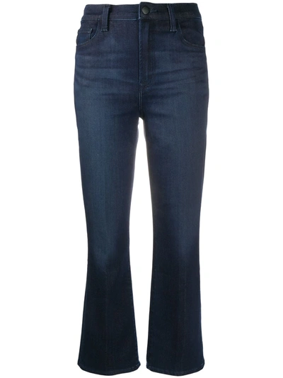 J Brand Womens Concept Franky Cropped Boot-cut High-rise Jeans 25 In Blue