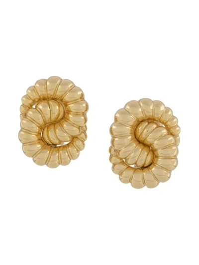 Pre-owned Dior  Cabochon Earrings In Gold