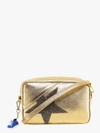 Golden Goose Glitter Star Patch Shoulder Bag In Gold