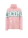 Gcds Pink Bomber Jacket Logo