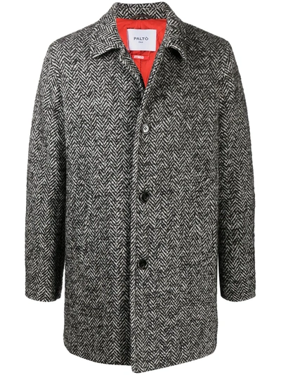 Paltò Alfredo Single-breasted Coat In Black