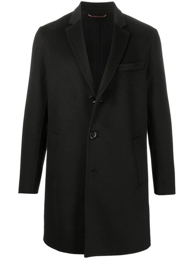 Paltò Enzo Single-breasted Coat In Black