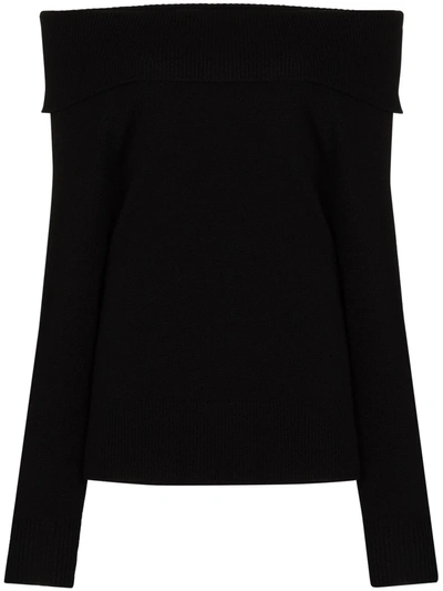Paige Izabella Off-the-shoulder Sweater In Black