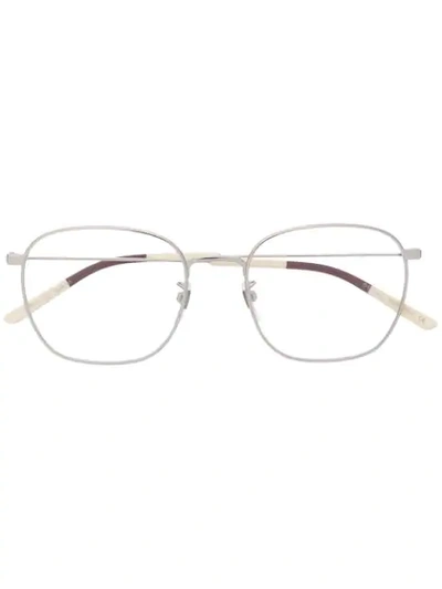 Gucci Square-frame Glasses In Metallic