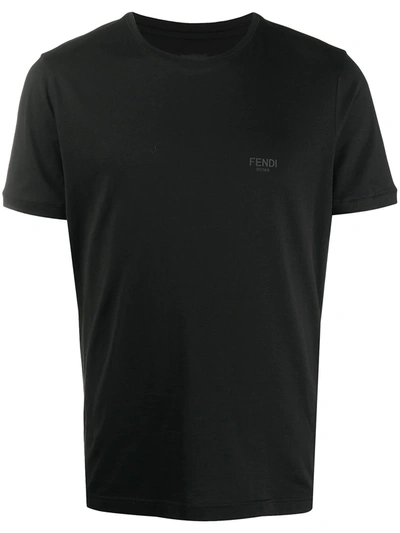 Fendi Monster Eyes Short-sleeved T-shirt In Black