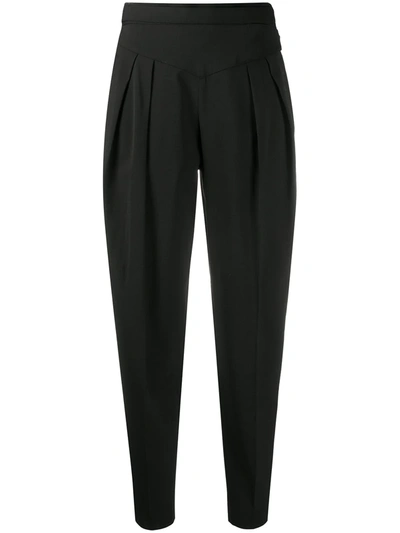 Red Valentino High-waist Tailored Trousers In Black