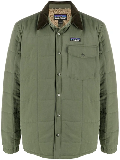 Patagonia Isthmus Quilted Shirt Jacket In Green