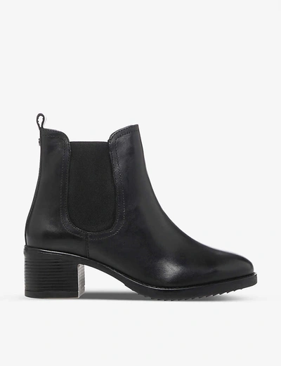 Dune Parker Leather Chelsea Boot In Black-leather