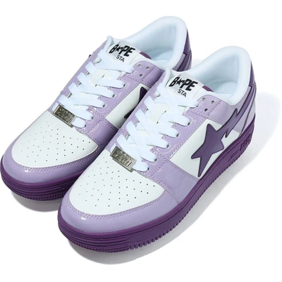 Pre-owned Bape A Bathing Ape  Sta Low Purple (2020) In White/purple