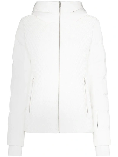 Fusalp Quilted Shell-paneled Stretch-jersey Jacket In White