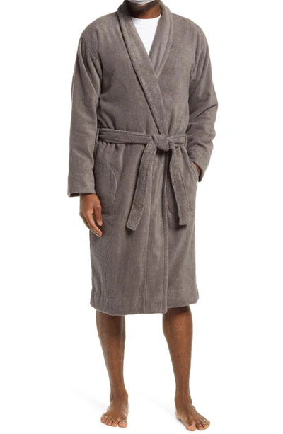 Ugg Men's Novelty Turner Terry Dressing Gown In Dark Grey