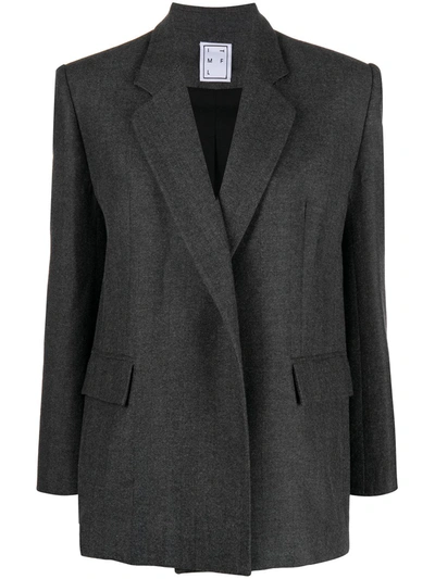 In The Mood For Love Long Sleeve Blazer In Grey