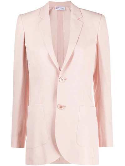 Red Valentino Lined Blazer Pink Acetate Woman