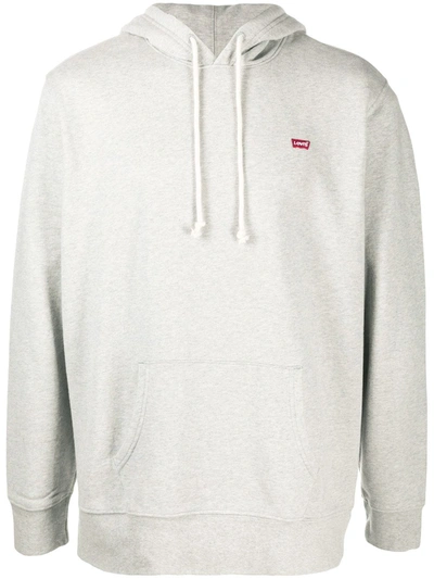 Levi's Long-sleeve Logo Hoodie In Grey