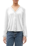 Michael Stars Mason Button-up Top In White