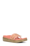 Donald Pliner Fifi Slide Sandal In Salmon Suede