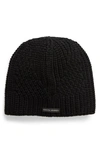 Rebecca Minkoff Chenille Traveling Rib Beanie In Black