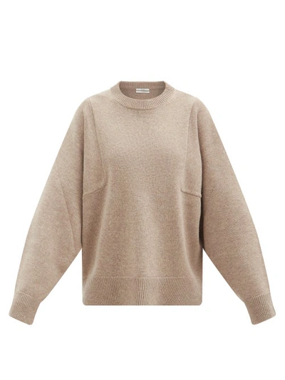 Co Oversize Wool & Cashmere Sweater In Taupe