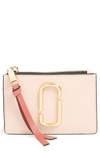 Marc Jacobs Snapshot Leather Id Wallet In New Rose Multi