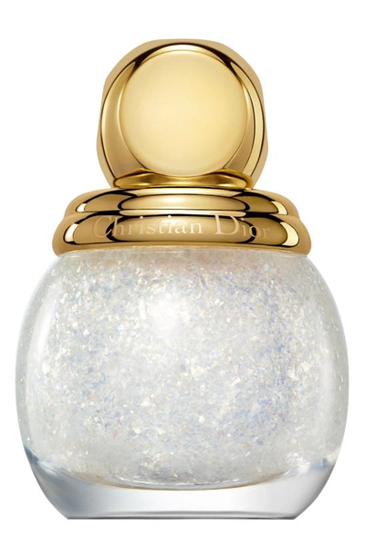 Dior Ific Vernis Top Coat Glitter Nail Lacquer In Golden Snow 001