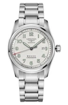 Longines Master Collection 42mm Automatic Stainless Steel Bracelet Watch In Silver