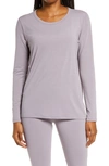 Alo Yoga Motion Long Sleeve Top In Lavender Smoke