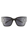 Dior 30montaigne1 55mm Square Sunglasses In Dark Havana/ Brown