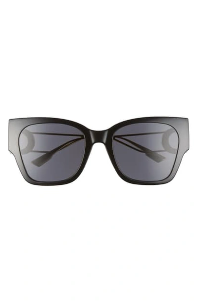 Dior 30montaigne1 55mm Square Sunglasses In Dark Havana/ Brown