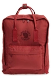 Fjall Raven Re-kånken Water Resistant Backpack In Ox Red