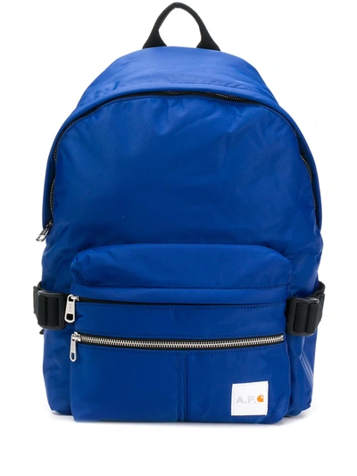 A.p.c. P.c.a.c. X Carhartt Wip Backpack In Blue