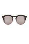 Illesteva Palermo Round-frame Acetate Sunglasses In Black