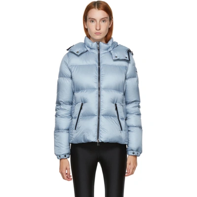 Moncler Fourmi Hooded Puffer Jacket In Light Blue