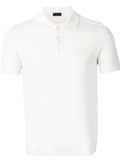 Altea Cotton Polo Shirt In White