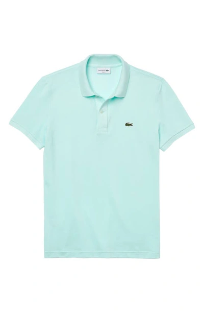 Lacoste Slim Fit Piqué Polo In Light Blue