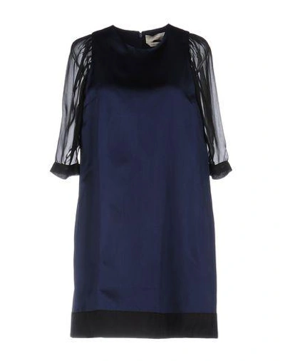 Andrea Incontri Short Dresses In Dark Blue