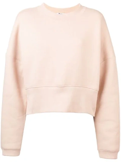 Alexander Wang T T By Alexander Wang Women's 4cc1201157260 Pink Cotton Sweatshirt In Neutrals