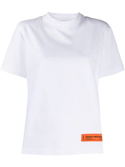 Heron Preston White 'pads Logo' T-shirt